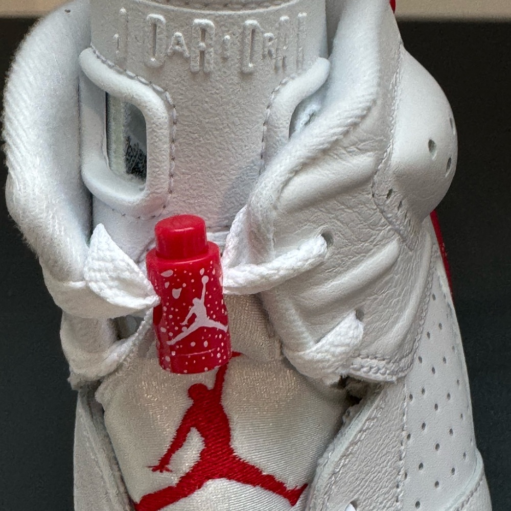 Air Jordan 6 Retro “White/Red” - Men’s 9 / Women’s 10.5 - Picture 6 of 8